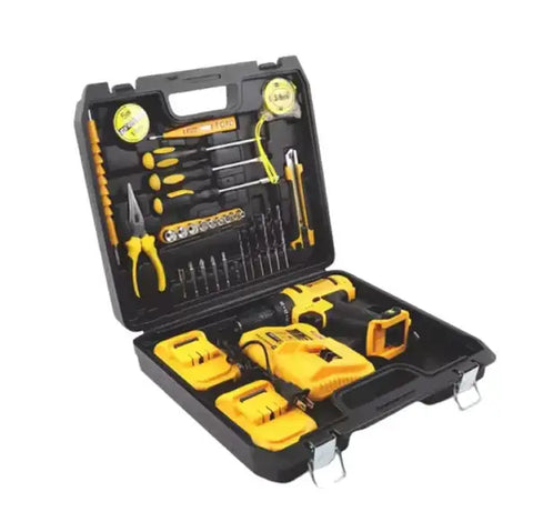 Andowl Q-GJ011 Cordless Lithium Battery Electric Drilling Screwdriver Bits Set
