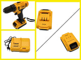 Andowl Q-GJ011 Cordless Lithium Battery Electric Drilling Screwdriver Bits Set