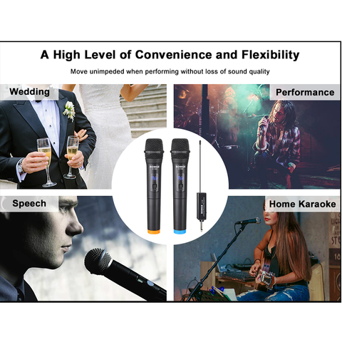 Andowl Q-MIC555 Wireless Dynamic Vocal Microphone
